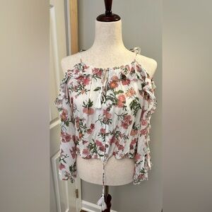 NWT Olivaceous Open Shoulder Top